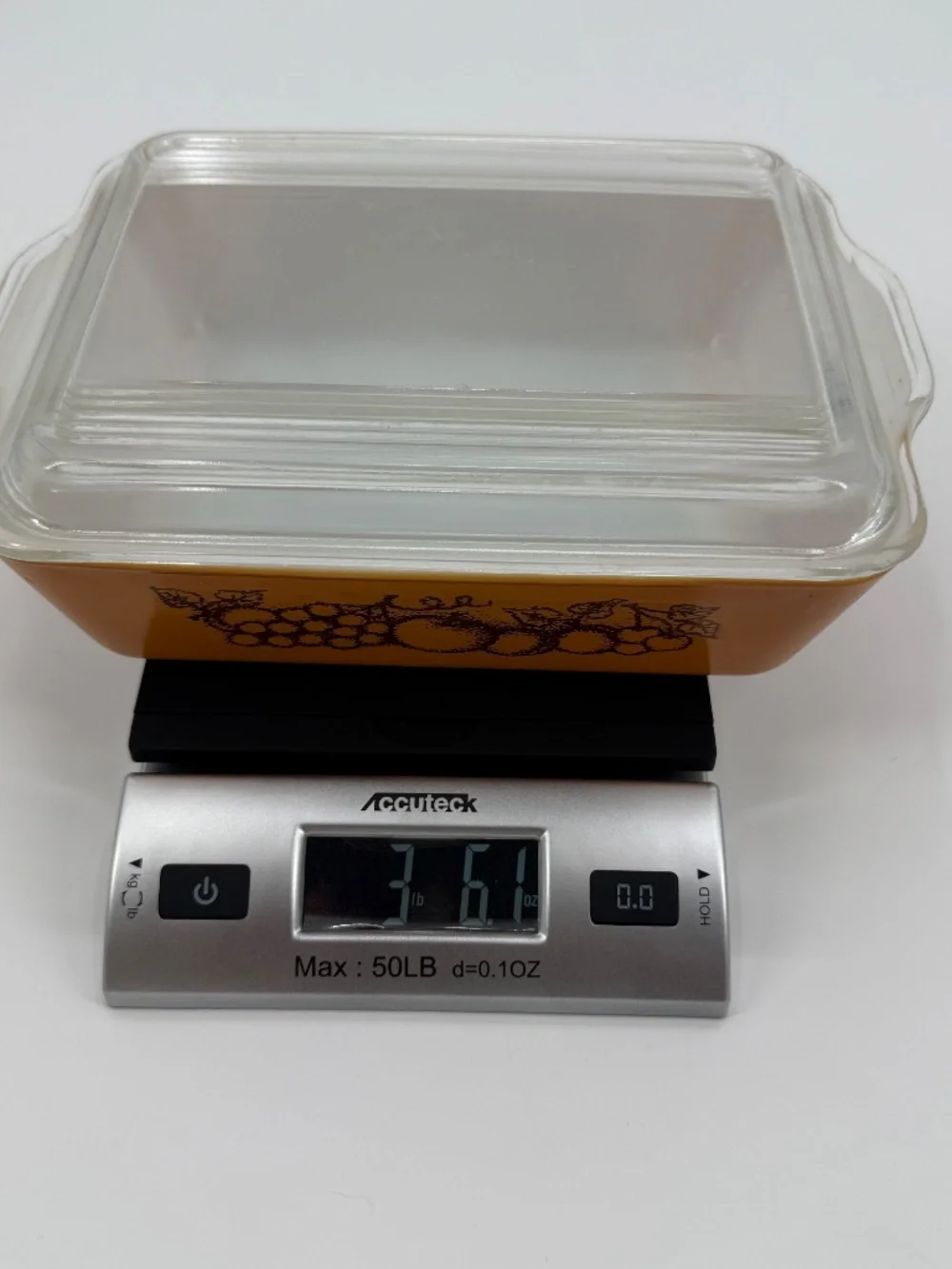 Vintage Pyrex Autumn Harvest 503 Orange Casserole Refrigerator Dish Lid 1.5 Qt.